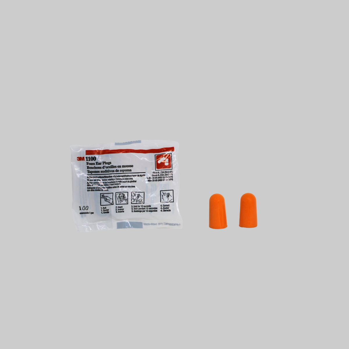 Foam Earplugs 3M noise protection emergency kit essential