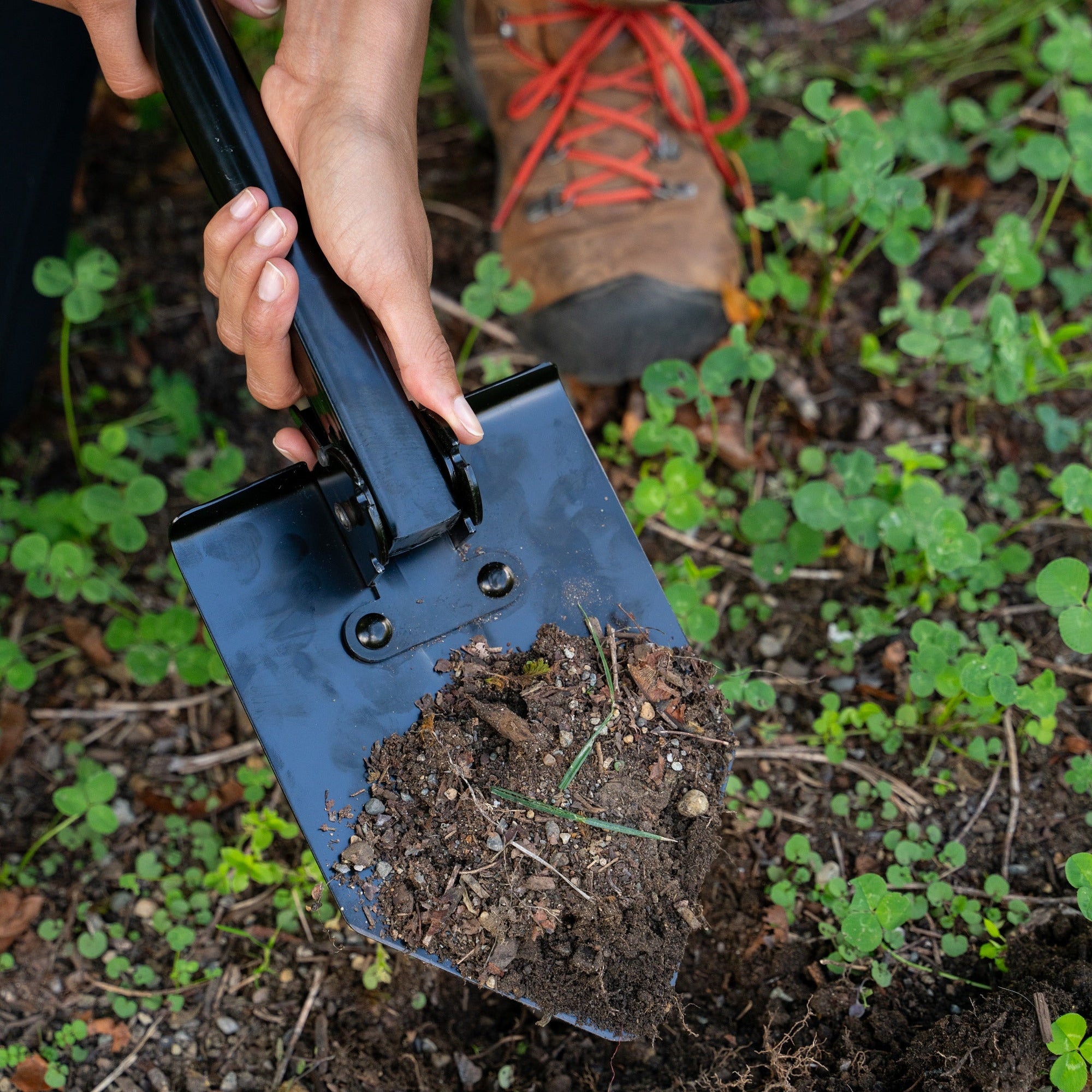 Folding Shovel with Saw portable emergency preparedness tool