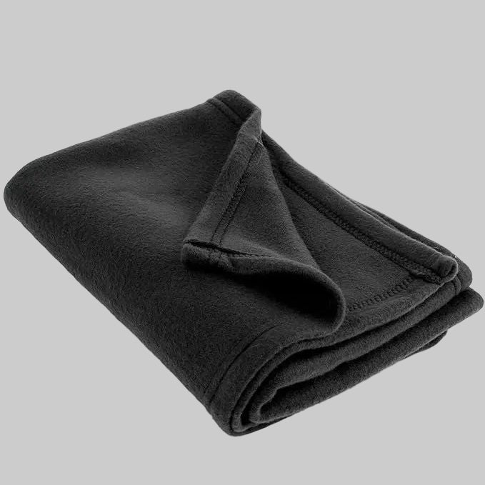 A Fleece Blanket - Black 50" x 60" by Urban Go Prep