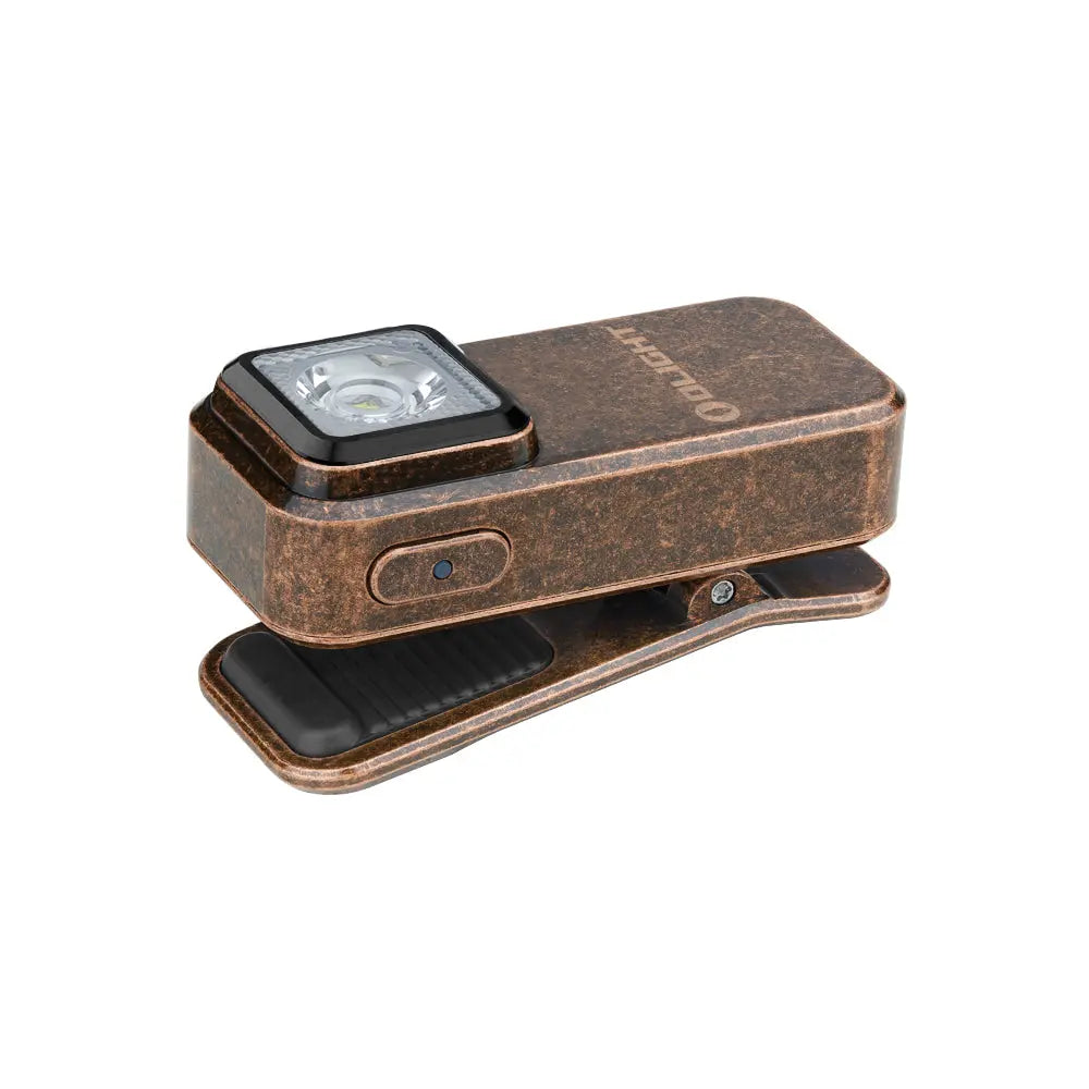 A Olight Oclip Clip Light by Urban Go Prep