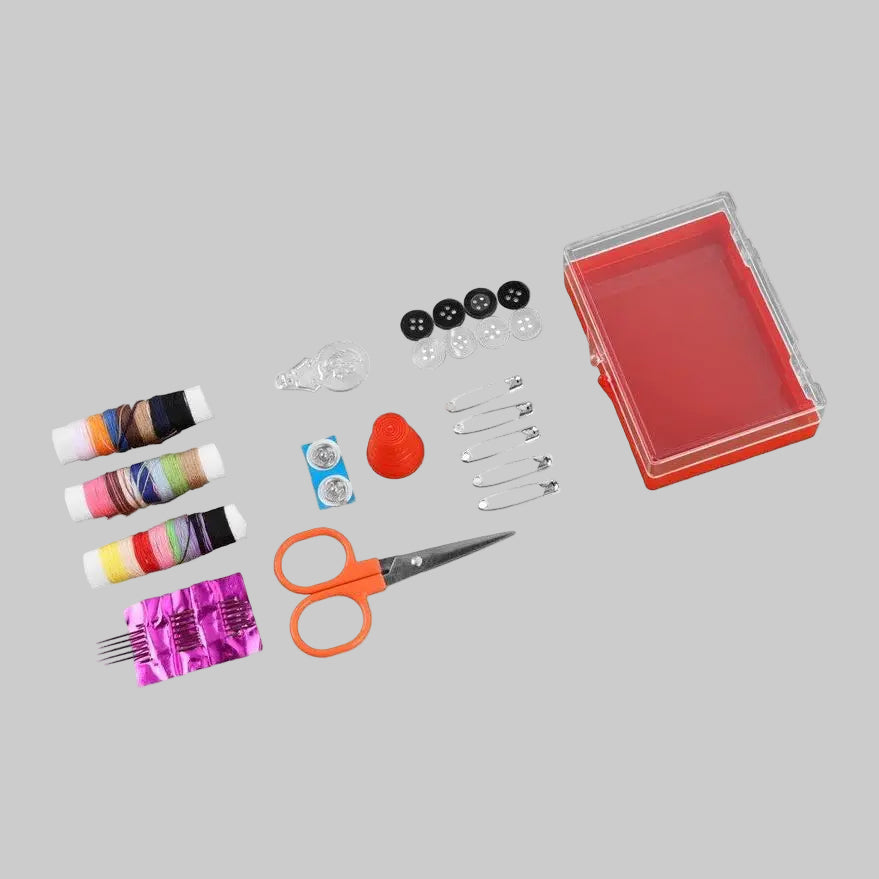 Sewing Kit all contents laid out