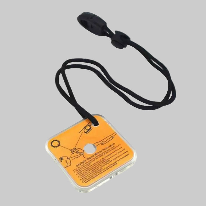 Signal Mirror emergency rescue signaling device survival tool