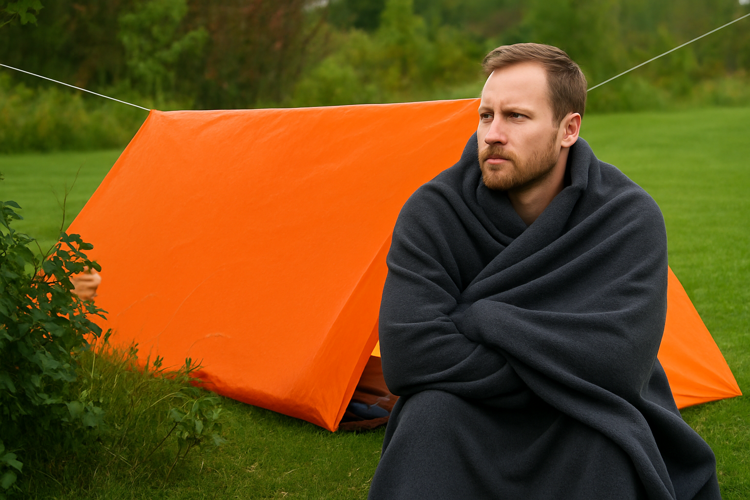 Emergency shelter, blankets, and protective cover for survival situations
