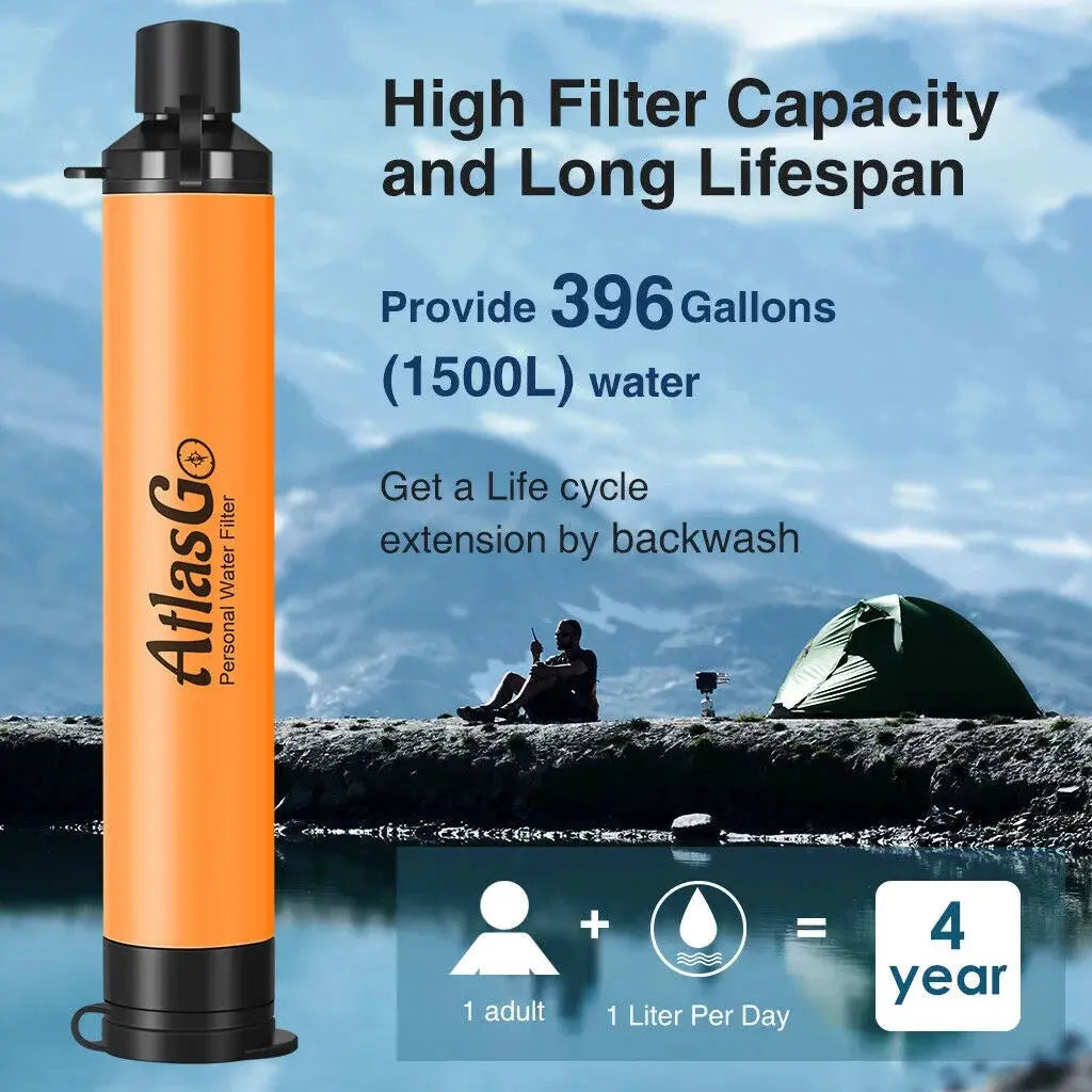 Personal water straw  -  full view