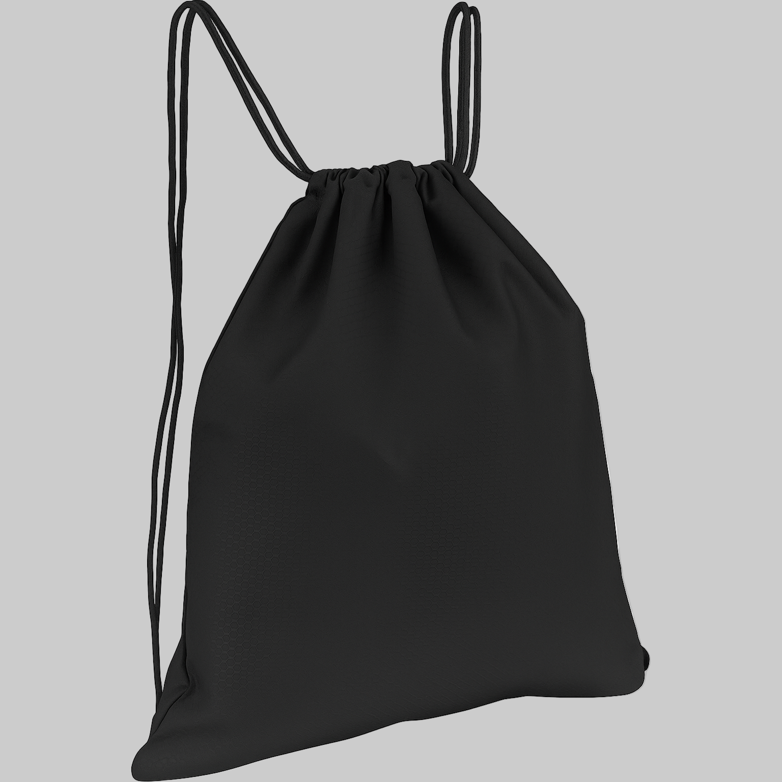 Drawstring Bag durable storage solution emergency preparedness black 
