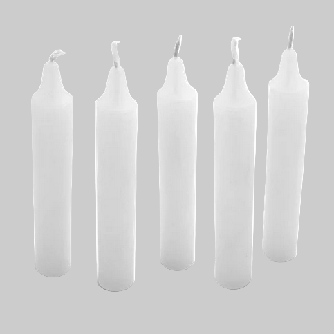 Emergency Candles 4 inch 5-pack long-burning survival lighting
