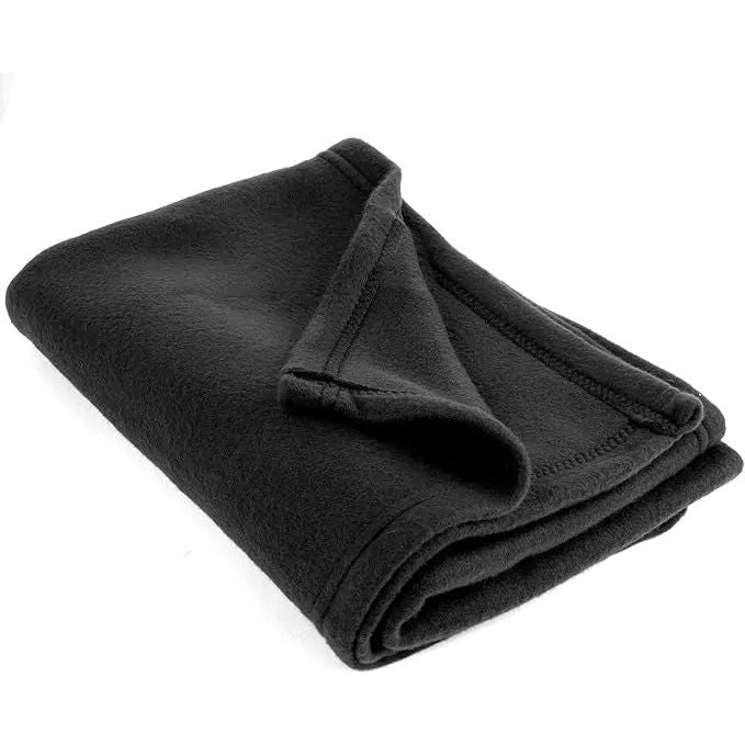 A    Fleece Blanket    - Black 50&quot; x 60&quot; by  Urban Go Prep