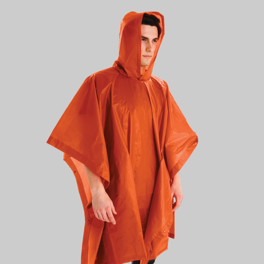 Rain Poncho full coverage design with hood

