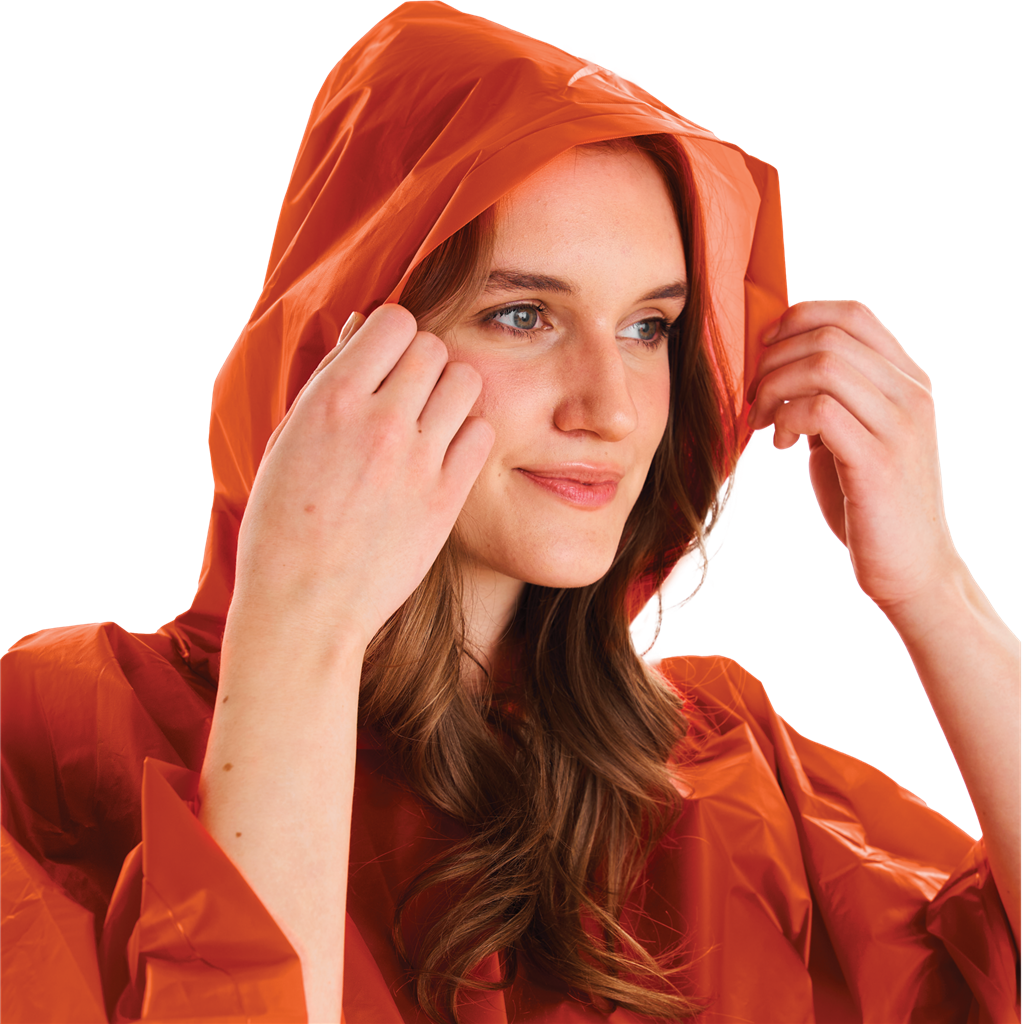 Rain Poncho - Orange