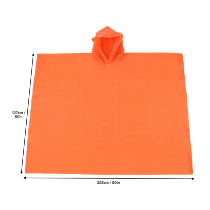 Rain Poncho - Orange