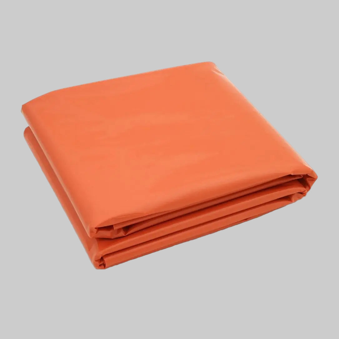 Survival Bag   - Orange color  folded up view