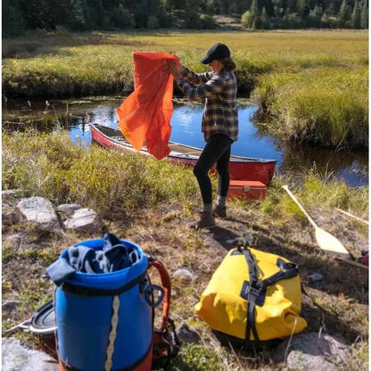 Survival Bag - unfolding and setting up at camp site