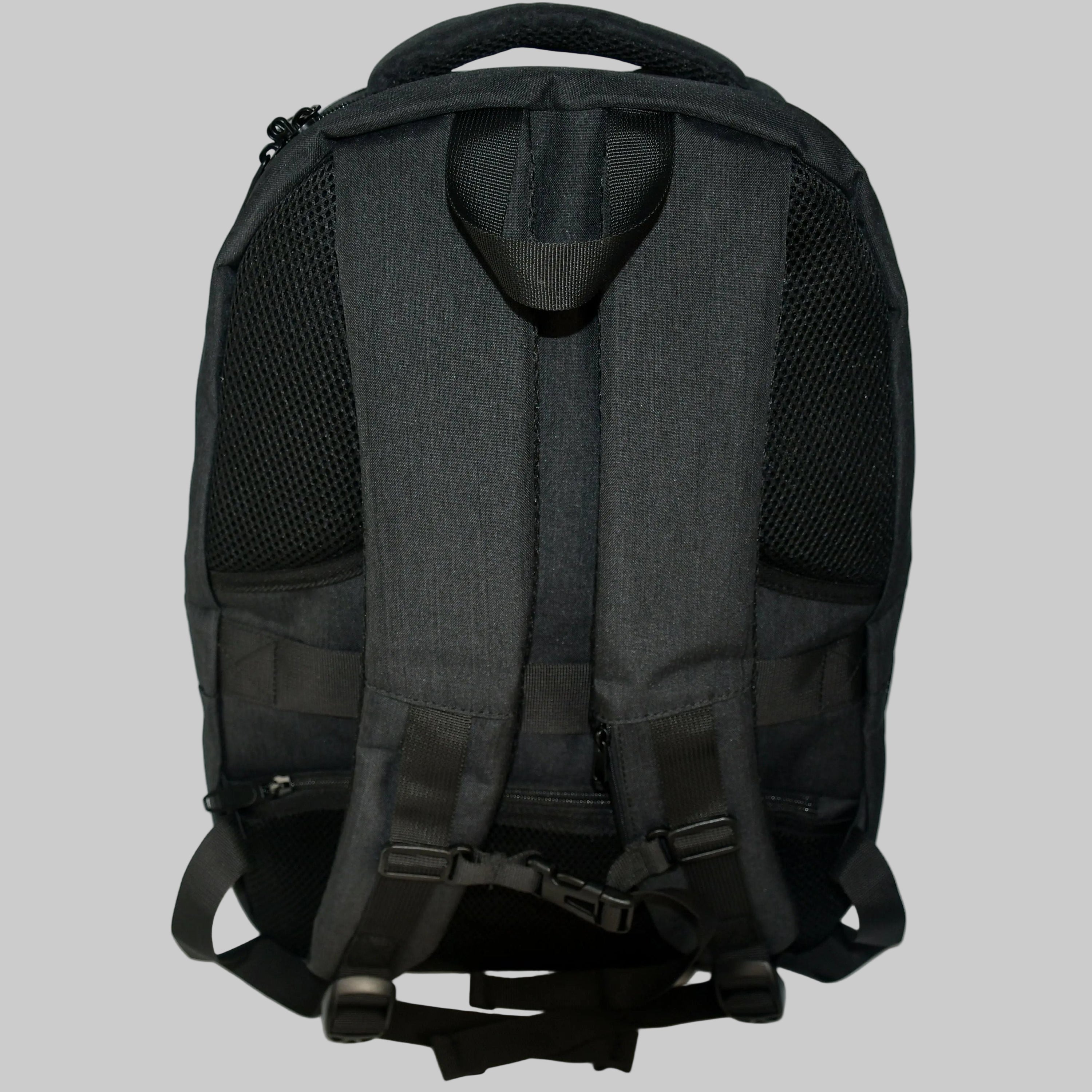 Premium Custom Backpack branding detail close-up
