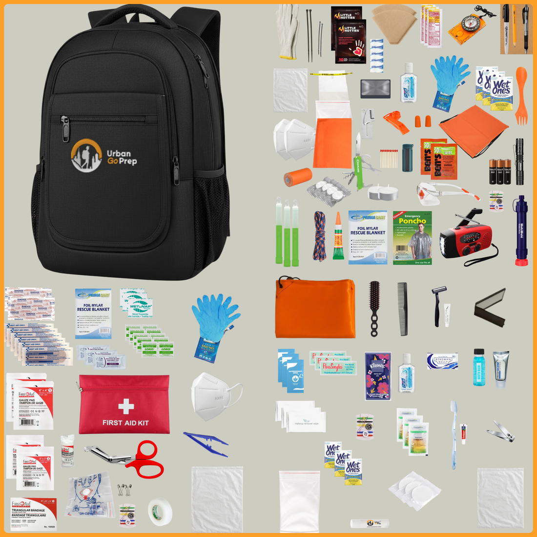 Urban Go Prep  Premium 3-Day Emergency Kit - Urban Go Prep